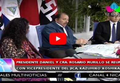 Comandante Daniel y Compañera Rosario se reúnen con el vicepresidente del JICA, Kazuhica Koshikawa