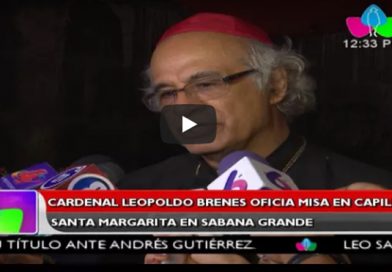 Cardenal Leopoldo Brenes oficia misa en capilla Santa Margarita en Sabana Grande