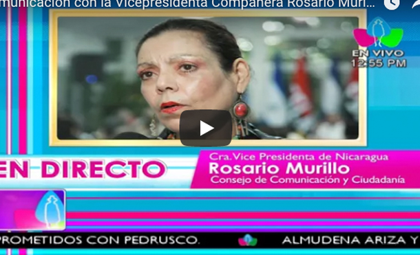 Comunicación con la Vicepresidenta Compañera Rosario Murillo, 16 octubre 2017