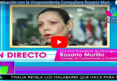 Comunicación con la Vicepresidenta Compañera Rosario Murillo, 23 octubre 2017