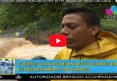 Fuertes lluvias dejan afectaciones en el departamento de Carazo