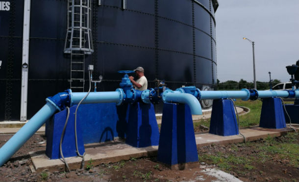 Chinandega: Casi listo el nuevo sistema de agua potable de Chichigalpa