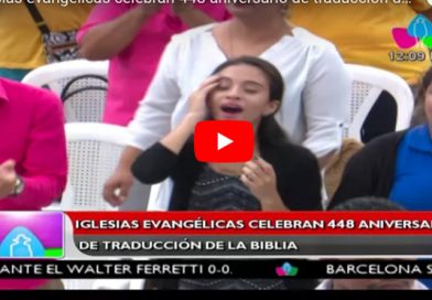 Iglesias evangélicas celebran 448 aniversario de traducción de la biblia
