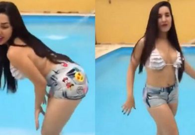 Sexy brasileña hace atrevido twerking en bikini y todo quedó grabado