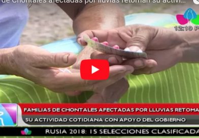 Familias de Chontales afectadas por lluvias retoman su actividad cotidiana con apoyo del Gobierno
