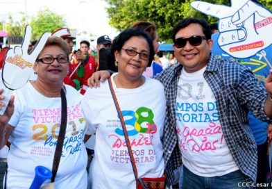 Distritos de Managua protagonizan alegre cierre de campaña por más Trabajo, Paz y Progreso