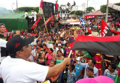 Multitudinario cierre de campaña del FSLN en el municipio de Villanueva.