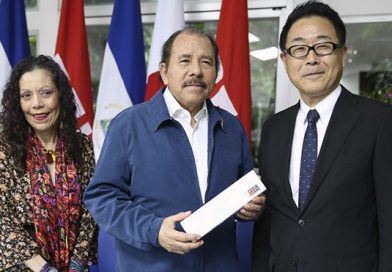 Comandante Presidente Daniel Ortega y la Compañera Vicepresidenta Rosario Murillo se reúnen con Vicepresidente del JICA