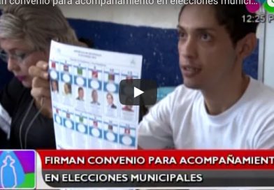 Firman convenio para acompañamiento en elecciones municipales