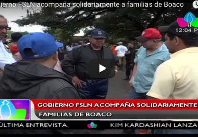Gobierno FSLN acompaña solidariamente a familias de Boaco
