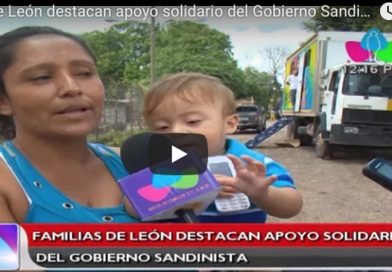 Familias de León destacan apoyo solidario del Gobierno Sandinista