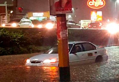 Fuertes lluvias dejan inundaciones en la capital de Honduras