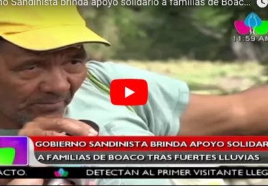 Gobierno Sandinista brinda apoyo solidario a familias de Boaco tras fuertes lluvias