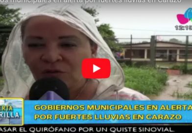 Gobiernos municipales en alerta por fuertes lluvias en Carazo