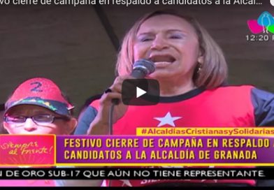 Festivo cierre de campaña en respaldo a candidatos a la Alcaldía de Granada