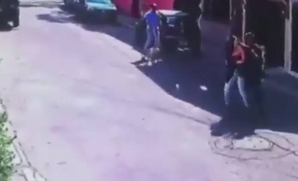 Graban a ladrones usando un perro pitbull para asaltar a una mujer