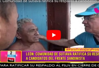 León: Comunidad de Sutiava ratifica su respaldo a candidatos del Frente Sandinista