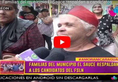 León: Familias del municipio El Sauce respaldan a candidatos del FSLN