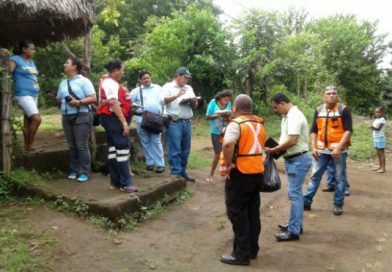 COMUPRED evalúa zonas de riesgo y albergues en Chinandega
