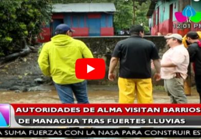 Autoridades de ALMA visitan barrios de Managua tras fuertes lluvias (domingo)