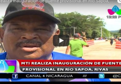 MTI realiza inauguración de puente provisional en Río Sapoá, Rivas