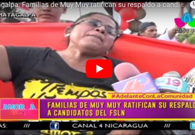 Matagalpa: Familias de Muy Muy ratifican su respaldo a candidatos del FSLN