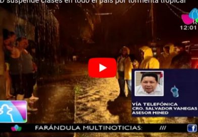MINED suspende clases en todo el país por tormenta tropical