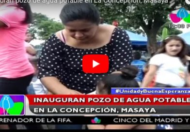 Inauguran pozo de agua potable en La Concepción, Masaya