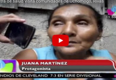 Ministra de salud visita comunidades de Ochomogo, Rivas