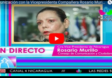 Comunicación con la Vicepresidenta Compañera Rosario Murillo, 03 octubre 2017