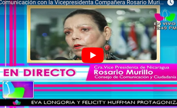 Comunicación con la Vicepresidenta Compañera Rosario Murillo, 13 octubre 2017
