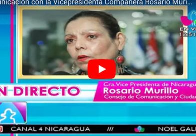 Comunicación con la Vicepresidenta Compañera Rosario Murillo, 24 de octubre 2017