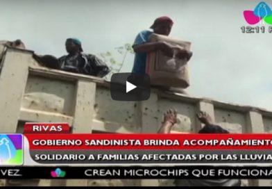 Rivas: Gobierno Sandinista brinda acompañamiento solidario a familias afectadas por lluvias