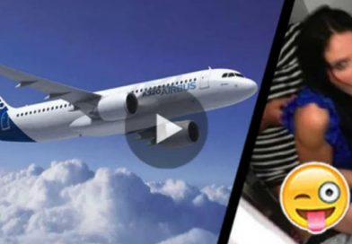 Pareja es sorprendida dándose amor en pleno avión