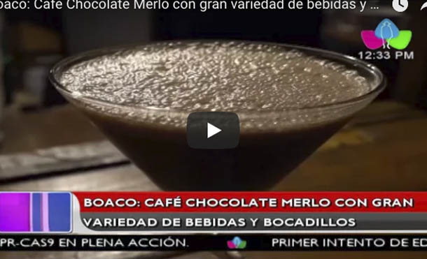 Boaco: Café Chocolate Merlo con gran variedad de bebidas y bocadillos