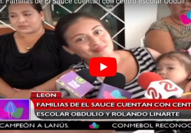 León: Familias de El Sauce cuentan con centro escolar Obdulio y Rolando Linarte