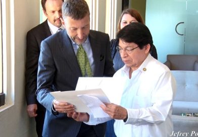 Canciller Denis Moncada sostiene reunión con Embajador de Suiza
