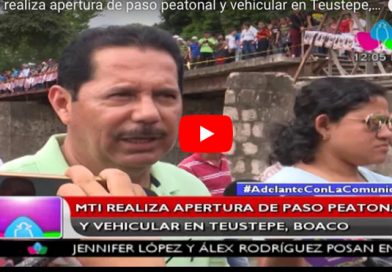 MTI realiza apertura de paso peatonal y vehicular en Teustepe, Boaco