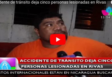 Accidente de tránsito deja cinco personas lesionadas en Rivas