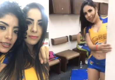 Porristas comparten candente video mientras esperan el medio tiempo