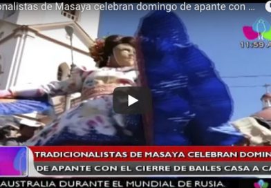 Tradicionalistas de Masaya celebran domingo de apante con el cierre de bailes casa a casa