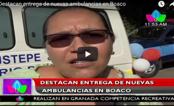 Destacan entrega de nuevas ambulancias en Boaco