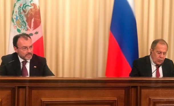 Cancilleres de México y Rusia niegan supuesta injerencia rusa en comicios mexicanos de 2018
