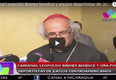 Cardenal Leopoldo Brenes bendice y ora por deportistas de Juegos Centroamericanos