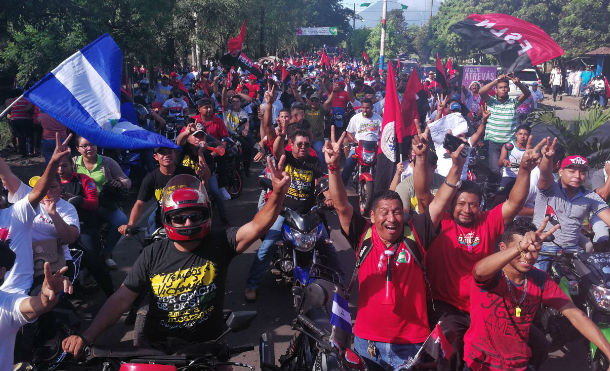 Chichigalpinos salieron a las calles para respaldar al FSLN en el cierre de Campaña