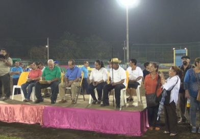 Familias de Masaya inauguran primera etapa del Complejo Deportivo y Recreativo El Corozal