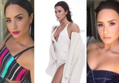 Demi Lovato dejó al descubierto su derrière vestida como policía en un sensual traje de cuero