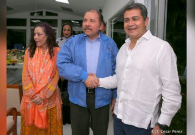 Encuentro de Presidente Daniel y Compañera Rosario con el presidente de Honduras (2 de Noviembre del 2017)