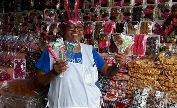 Dulces y caña para la Purísima, abundantes en los mercados capitalinos