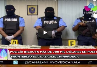 Policía incauta más de 700 mil dólares en puesto fronterizo El Guasaule, Chinandega
